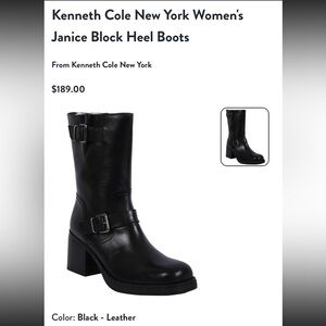 Kenneth Cole New York Janice Block Heel Boots